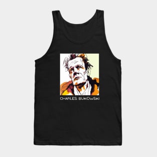 Charles Bukowski T Shirt Design Tank Top